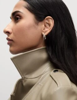 Faux Leather Biker Jacket -M&S faux leather biker jacket 16