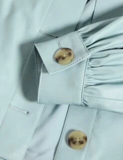 Faux Leather Cropped Jacket -M&S faux leather cropped jacket 9