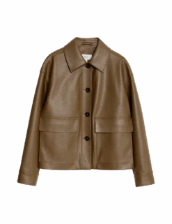 Faux Leather Jacket -M&S faux leather jacket