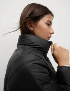 Petite Feather & Down Packaway Puffer Jacket -M&S feather and down packaway puffer jacket 8