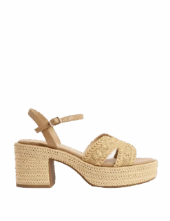 Floral Buckle Platform Sandals -M&S floral buckle platform sandals