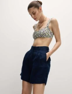 Floral Padded Sweetheart Neck Bikini Top -M&S floral padded sweetheart neck bikini top 8