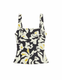 Floral Square Neck Tankini Top -M&S floral square neck tankini top 1