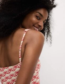 Floral Square Neck Tankini Top -M&S floral square neck tankini top 10