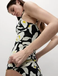 Floral Square Neck Tankini Top -M&S floral square neck tankini top 14