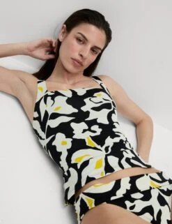 Floral Square Neck Tankini Top -M&S floral square neck tankini top 15