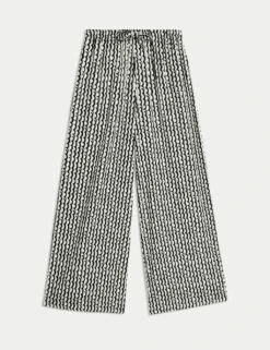 Geometric Wide Leg Culottes -M&S geometric wide leg culottes 12