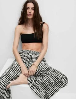 Geometric Wide Leg Culottes -M&S geometric wide leg culottes 13