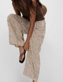 Geometric Wide Leg Culottes -M&S geometric wide leg culottes 7