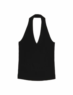 Halter Neck Fitted Knitted Top -M&S halter neck fitted knitted top