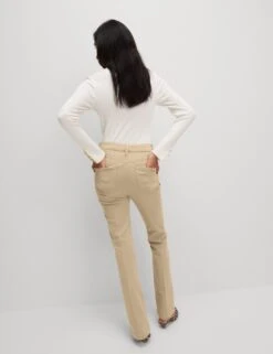 High Waisted Crease Front Slim Flare Jeans -M&S high waisted crease front slim flare jeans 9