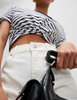 High Waisted Cropped Slim Fit Jeans -M&S high waisted cropped slim fit jeans 11