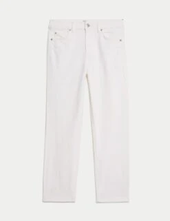 High Waisted Cropped Slim Fit Jeans -M&S high waisted cropped slim fit jeans 8