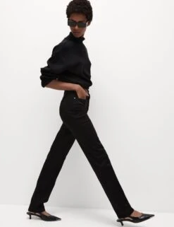 High Waisted Embellished Straight Leg Jeans 36 High Waisted Embellished Straight Leg Jeans -M&S high waisted embellished straight leg jeans 13