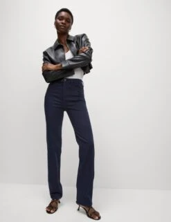 High Waisted Embellished Straight Leg Jeans 40 High Waisted Embellished Straight Leg Jeans -M&S high waisted embellished straight leg jeans 16