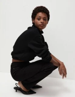 High Waisted Embellished Straight Leg Jeans 32 High Waisted Embellished Straight Leg Jeans -M&S high waisted embellished straight leg jeans 9