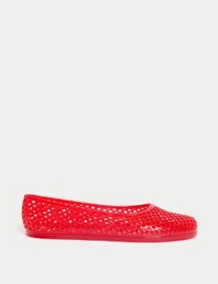 Jelly Slip On Ballet Pumps -M&S jelly slip on ballet pumps 10