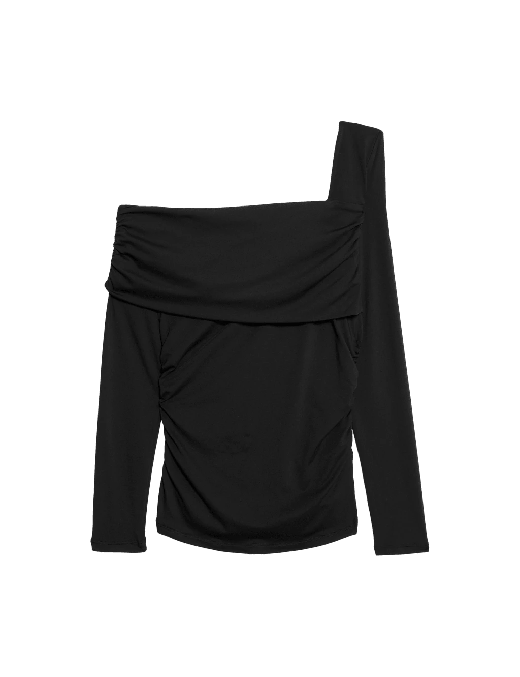 Jersey Asymmetric Neck Bardot Top 8 Jersey Asymmetric Neck Bardot Top - Image 6