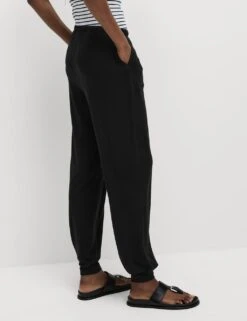 Jersey Drawstring Pintuck Tapered Trousers -M&S jersey drawstring pintuck tapered trousers 11