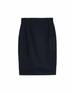 Jersey Knee Length Pencil Skirt -M&S jersey knee length pencil skirt