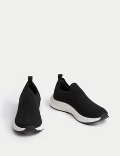 Knitted Slip On Trainers -M&S knitted slip on trainers 10