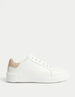 Lace Up Platform Trainers -M&S lace up platform trainers 4