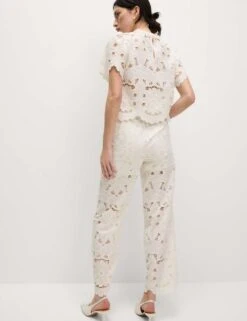 Lace Wide Leg Trousers 25 Lace Wide Leg Trousers -M&S lace wide leg trousers 9