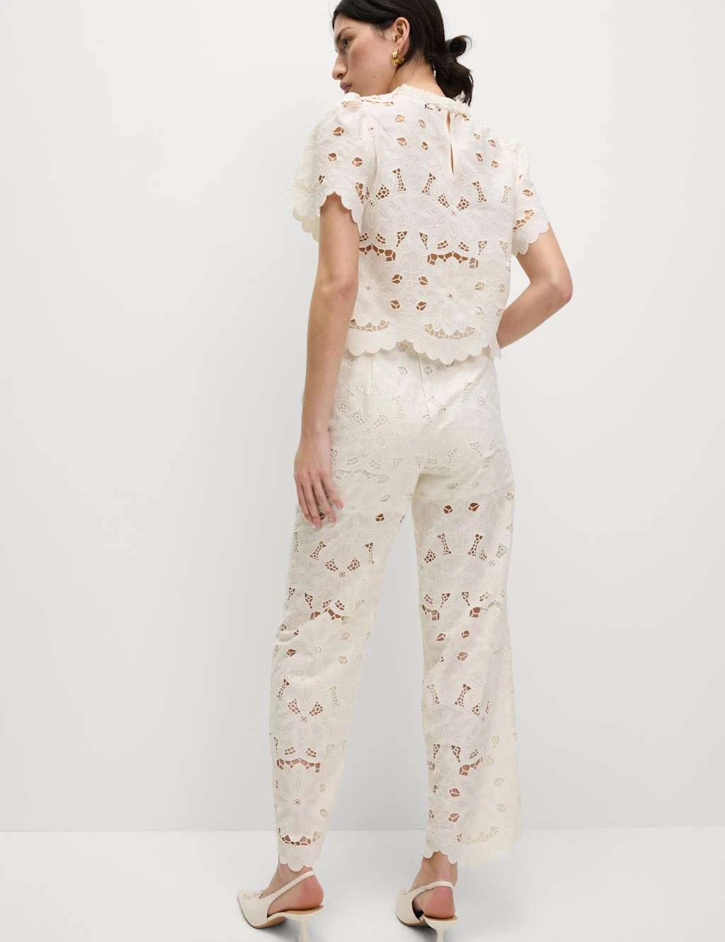 Lace Wide Leg Trousers 13 Lace Wide Leg Trousers - Image 11