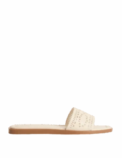 Laser Cut Flat Mules -M&S laser cut flat mules