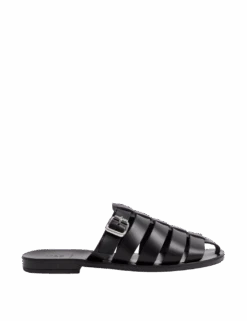 Leather Buckle Flat Mules -M&S leather buckle flat mules