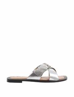 Leather Buckle Flat Square Toe Mules 22 Leather Buckle Flat Square Toe Mules -M&S leather buckle flat square toe mules 1