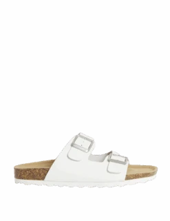 Leather Buckle Footbed Mules -M&S leather buckle footbed mules