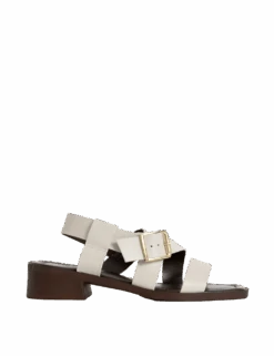 Leather Buckle Strappy Block Heel Sandals 22 Leather Buckle Strappy Block Heel Sandals -M&S leather buckle strappy block heel sandals 1