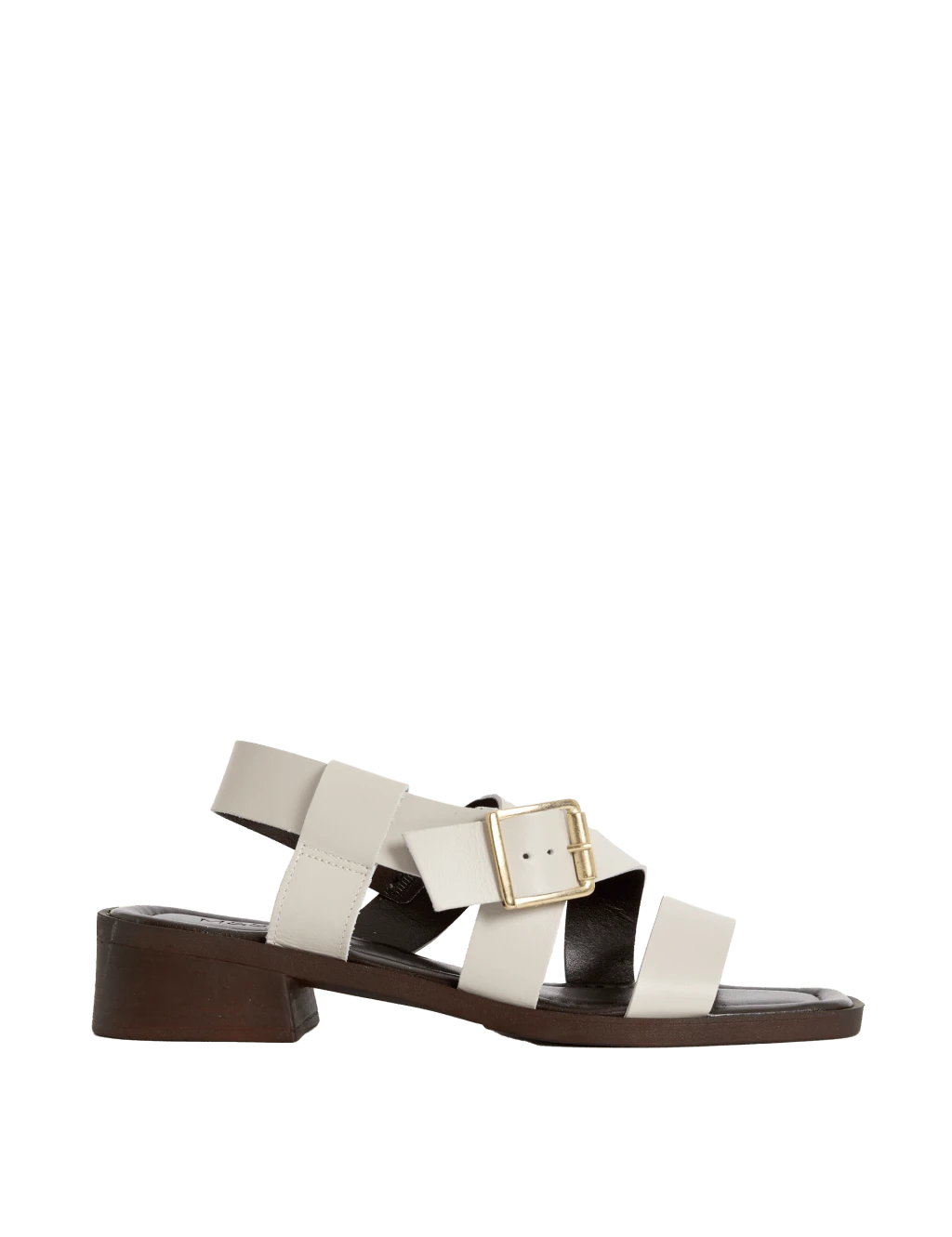 Leather Buckle Strappy Block Heel Sandals 12 Leather Buckle Strappy Block Heel Sandals - Image 10
