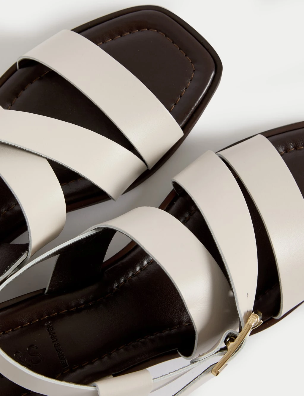 Leather Buckle Strappy Block Heel Sandals 13 Leather Buckle Strappy Block Heel Sandals - Image 11