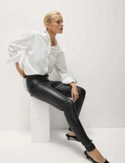 Leather Look Leggings -M&S leather look leggings 11