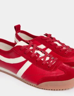 Leather Stripe Trainers -M&S leather stripe trainers 11