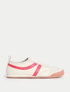 Leather Stripe Trainers -M&S leather stripe trainers 7