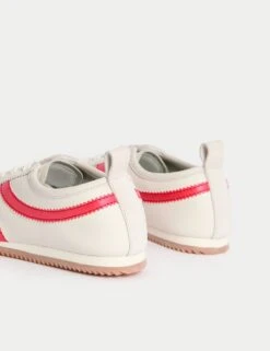 Leather Stripe Trainers -M&S leather stripe trainers 8
