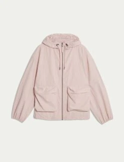Lightweight Hooded Rain Jacket -M&S lightweight hooded rain jacket 14