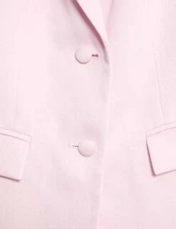 Linen Blend Short Sleeve Single Breasted Blazer -M&S linen blend short sleeve single breasted blazer 9