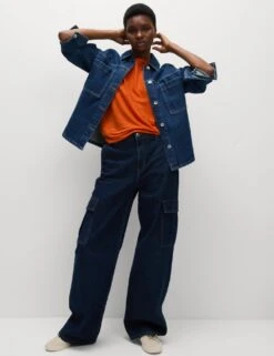 Linen Blend T-Shirt -M&S linen blend t shirt 3