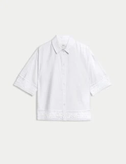 Linen Rich Crochet Collared Shirt 23 Linen Rich Crochet Collared Shirt -M&S linen rich crochet collared shirt 9