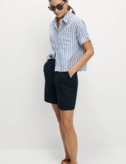 Linen Rich High Waisted Shorts 32 Linen Rich High Waisted Shorts -M&S linen rich high waisted shorts 9