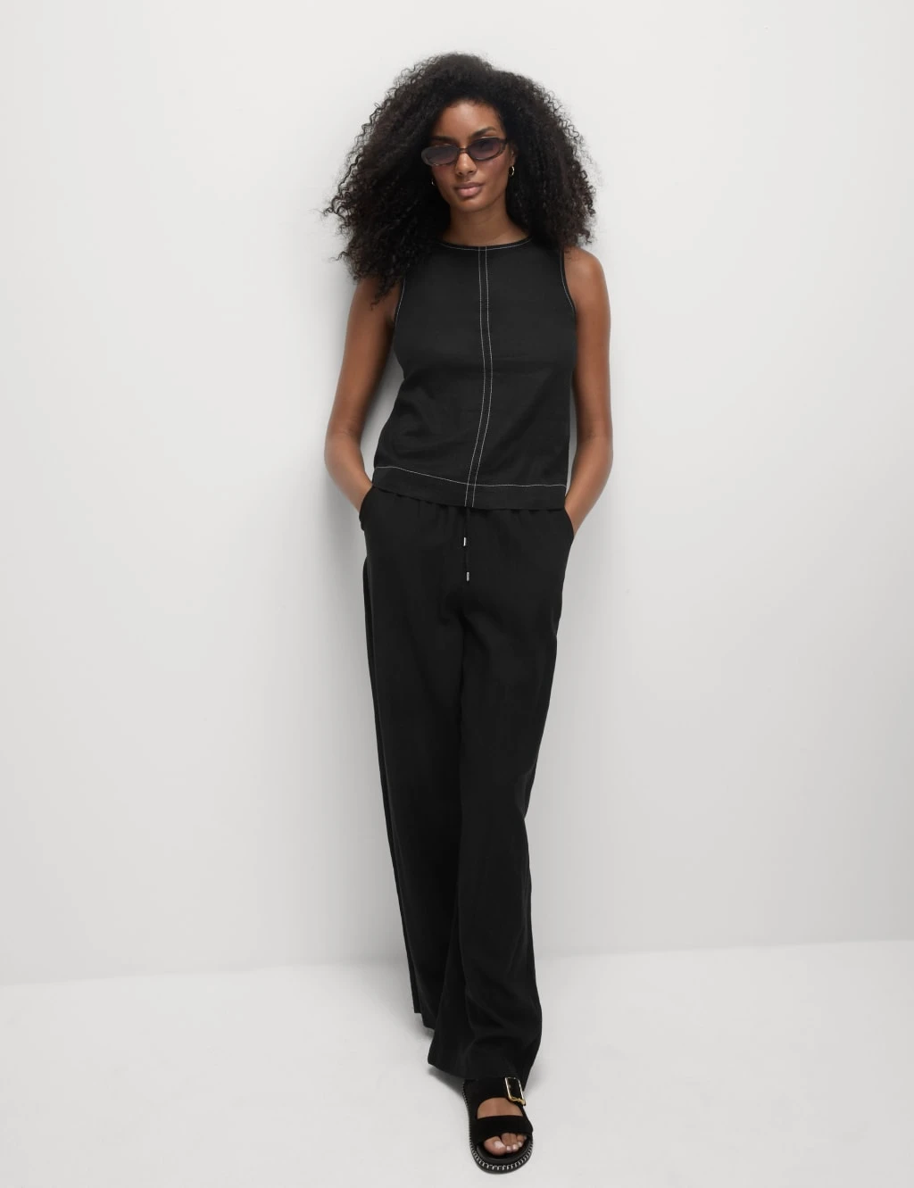 Linen Rich Regular Fit Vest 17 Linen Rich Regular Fit Vest - Image 15