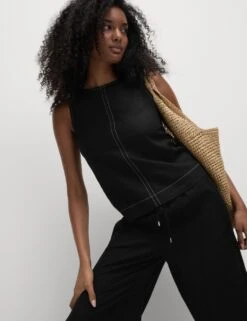 Linen Rich Regular Fit Vest 39 Linen Rich Regular Fit Vest -M&S linen rich regular fit vest 16