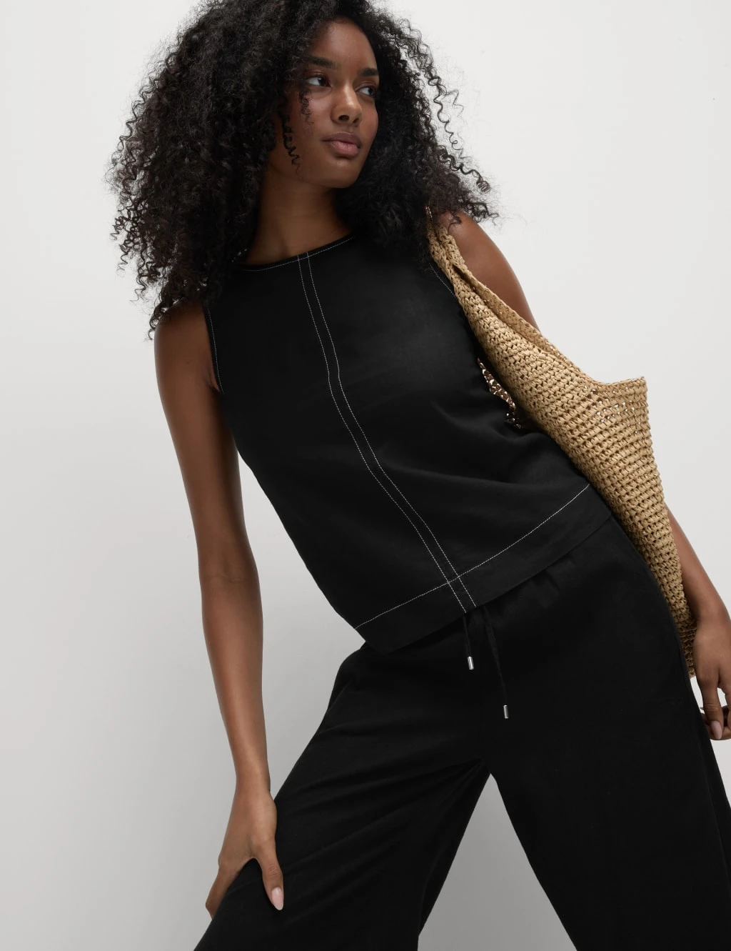 Linen Rich Regular Fit Vest 21 Linen Rich Regular Fit Vest - Image 19