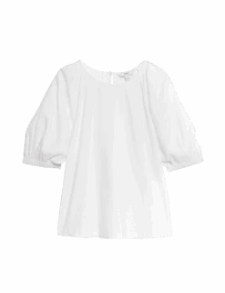 Linen Rich Round Neck Blouse 20 Linen Rich Round Neck Blouse -M&S linen rich round neck blouse