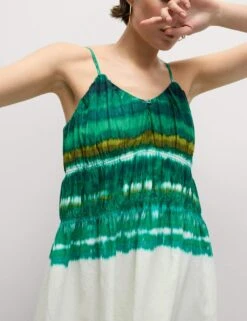 Linen Rich Strappy V Neck Swing Dress -M&S linen rich strappy v neck swing dress 7