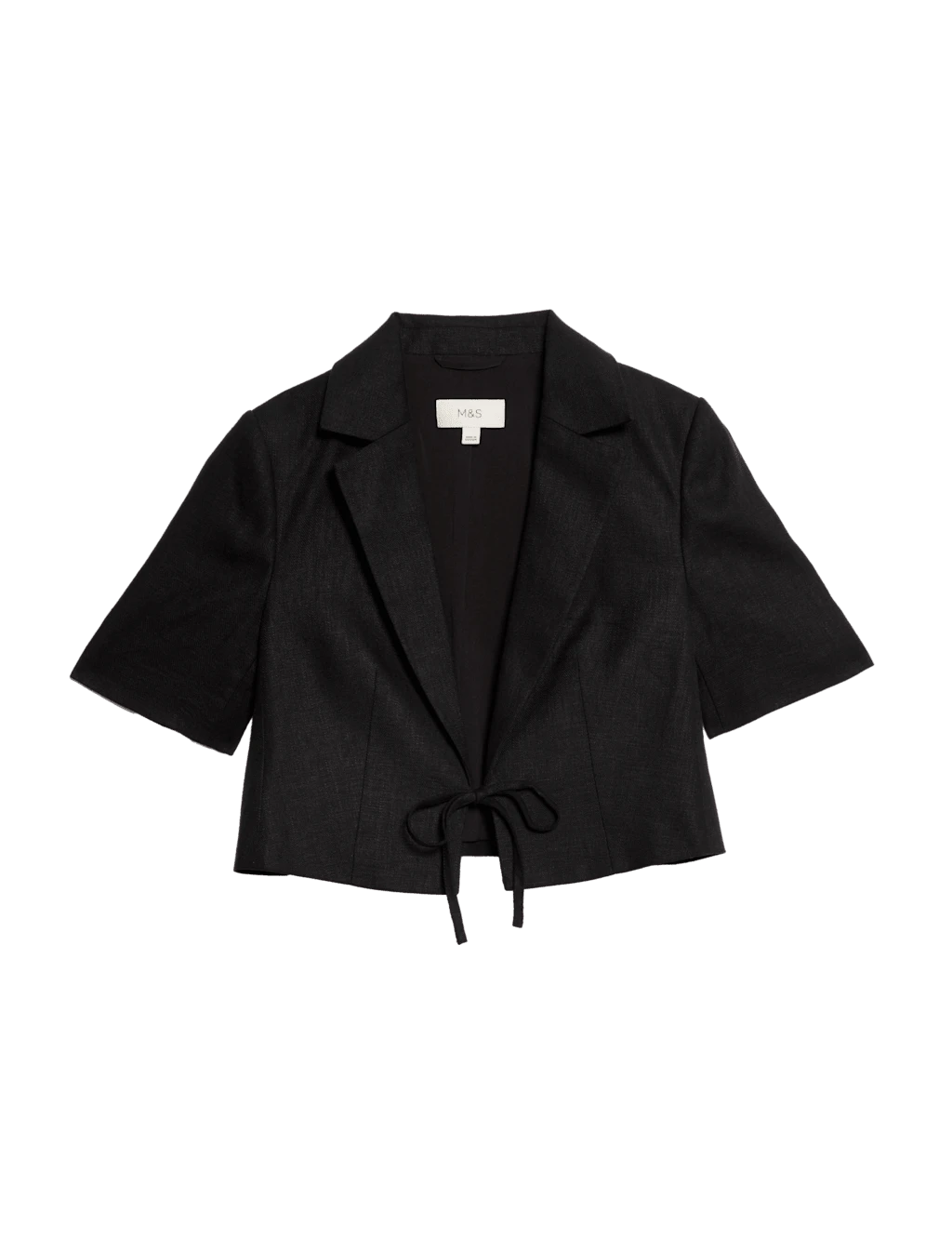 Linen Twill Rich Cropped Short Sleeve Jacket 13 Linen Twill Rich Cropped Short Sleeve Jacket - Image 11